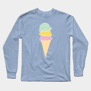 Ice Cream Cone Long Sleeve T-Shirt